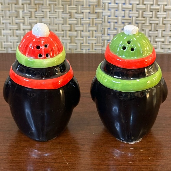 🎄VTG Penguin Salt & Pepper Shakers Christmas/Winter/Holiday Décor by Trim A Home - Picture 6 of 9
